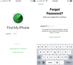 APPLE ID PASSWORD RESET