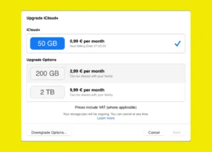 Optimize iCloud storage 